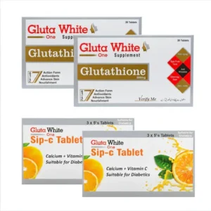 glutathione and vitamin c by gluta white for skin whitening